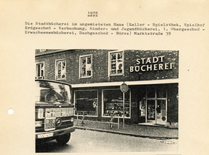 Stadtbücherei in der Marktstraße 39 im Jahr 1978